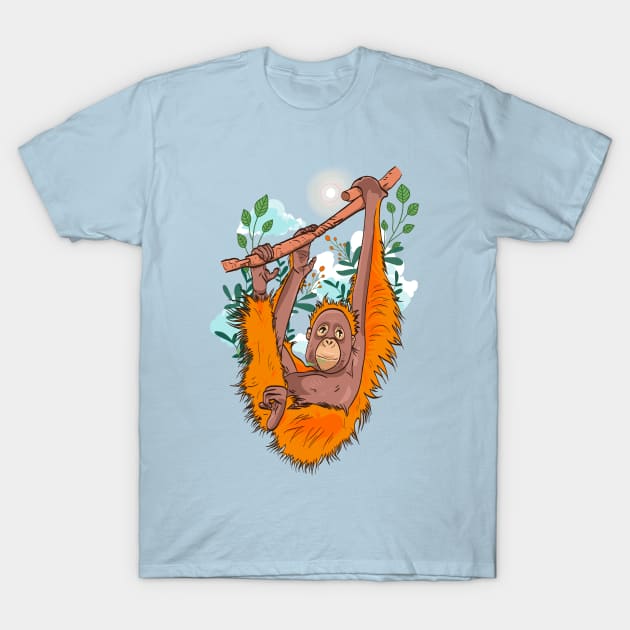 T shirt orang outan discount